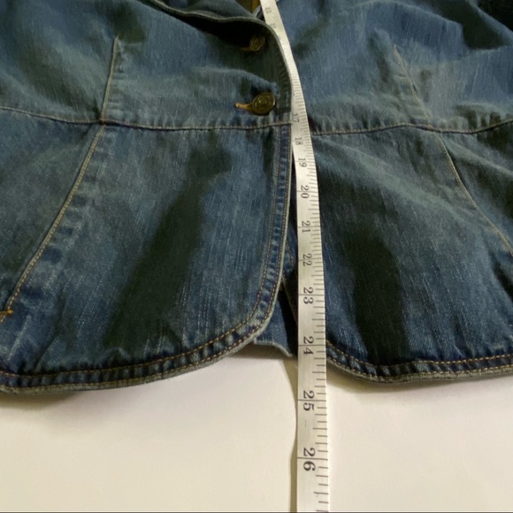 Willi Smith Denim Jacket Blazer Women Size XL - Picture 6 of 7